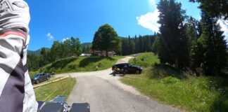 Eine Motorradtour über den Forcella Chiandolada-Pass Forcella Chiandolada