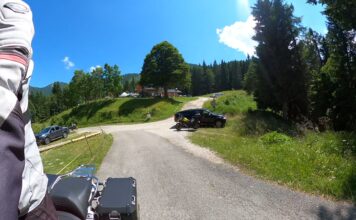 Eine Motorradtour über den Forcella Chiandolada-Pass Forcella Chiandolada
