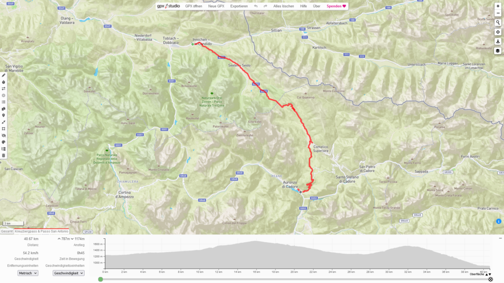 Kreuzbergpass & Passo San Antonio Südtirol & Veneto Dolomiten