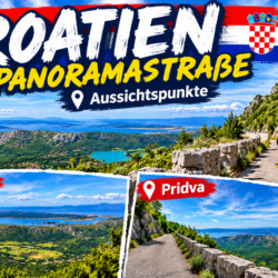 Kroatien-Panoramastraße mit Motorrad