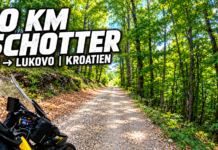 10 Kilometer Schotter zwischen Lič und Lukovo